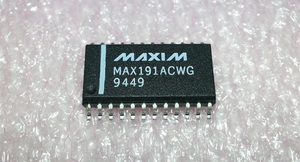 PLC 12-Bit Analog to Digital Converter SMD Maxim MAX191ACWG ADC 100KSPS 24-Pin <strong>SOIC</strong> Warranty Product - Product Image 1