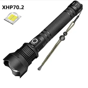 Linterna LED XHP70 de largo alcance, luz Flash de 500M, 38000 lúmenes, antorcha más potente, novedad