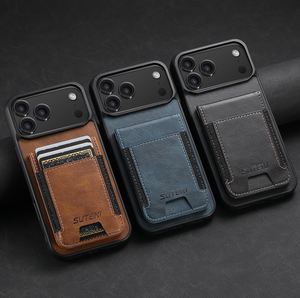 Étui Portefeuille Magnétique en Similicuir Compatible avec la Recharge Sans Fil et Support Téléphone pour iPhone 17 Pro Max 16 15 14 - Product Image 4