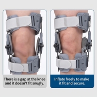 Attelle de genou articulée en aluminium avec réglage de l'extension et de la flexion, support orthopédique pour fixation du genou, récupération post-chirurgicale