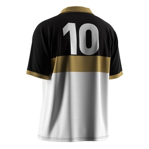 Camiseta de Fútbol Tipo Polo con Cuello en V, Tejido de Secado Rápido, Paneles de Malla Transpirable y Opciones de Material Personalizables para Entrenamientos - Product Image 6