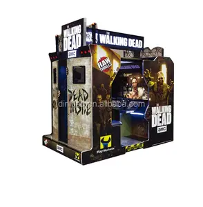 Walking Dead Shooting Simulator Juego 2 Jugadores Pantalla LCD Máquina de juego de arcade de disparos que funciona con monedas