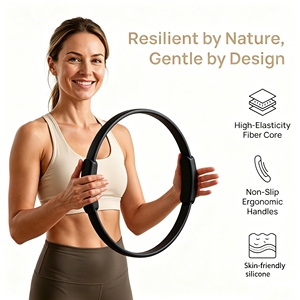 Anillo de Pilates Mágico Resistente con Doble Asa para Yoga, Accesorios de Fitness para Entrenamiento, Anillo de Pilates con Logotipo - Product Image 4