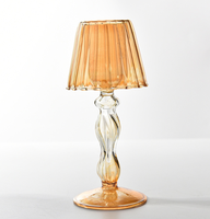 Europäische transparente Glas tisch lampe Kerzenhalter Hochzeit nach Hause kreative Ornamente Kerzen Gläser