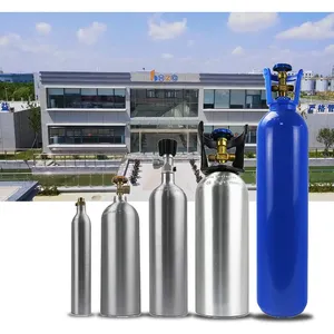 Cilindro de gas industrial recargable 20l 30l 40l 50l 60l 70l N2/Nitrogen O2/Oxygen/Co2/H2/Hydrogen Cylinders con