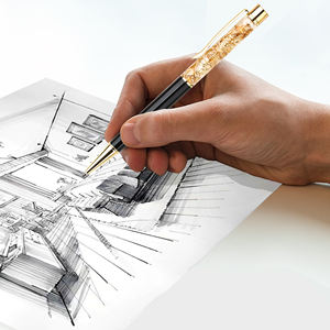 Bolígrafo Metálico Promocional con Láminas Doradas Flotantes - Product Image 6