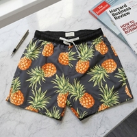 Shorts de bain d'été personnalisés imprimés pour hommes, séchage rapide, légers, 100% polyester