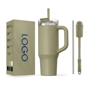 ANSHENG Tumbler in <span class=keywords><strong>Acciaio</strong></span> Inox di Grado Alimentare da 40oz, <span class=keywords><strong>Tazza</strong></span> da Viaggio Isolata con Manico, Contenitore Termico Riutilizzabile per Bevande Fredde - Product Image 1
