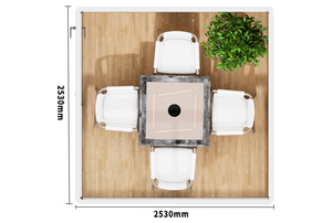 <span class=keywords><strong>Casa</strong></span> Modular Redonda de Jardín, Pequeña, Prefabricada, para Invitados, con Té y Mermelada, Cabaña Prefabricada, Unidad de Vivienda Ecológica y Portátil - Product Image 3