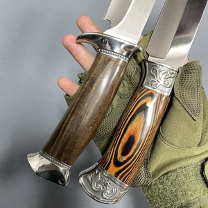 Tla59 Hot Bán Rose Gỗ Xử Lý <span class=keywords><strong>Bowie</strong></span> Săn Bắn Chiến Thuật Dao Satin Thẳng Cố Định Lưỡi Đầy Đủ <span class=keywords><strong>Tang</strong></span> Cắm Trại Dao Cho Nam Giới - Product Image 3