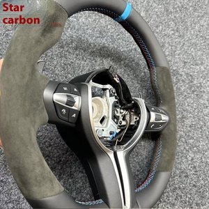 Volant sport amélioré M3M5 F15 F30 en cuir suédé et carbone, compatible avec M4 M2 et autres volants - Product Image 3