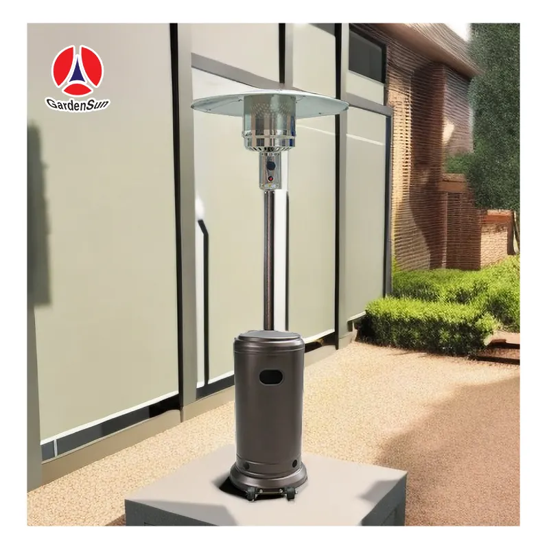 Propane khí hồ bơi di động Patio đứng lên nóng Vàng búa với bảng, CE gardensun 15000W