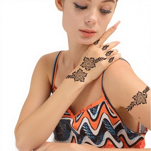 ลายฉลุสักลายกระดาษคุณภาพสูง Five Ten Tiebeauty ลายหัวใจ กันน้ำ สำหรับเพ้นท์ร่างกาย ลายเฮนน่า - Product Image 2