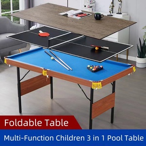 Usine de Guangzhou Table de billard professionnelle pliable de 4,5 pieds et 5 pieds Table de jeux pour enfants à usage domestique - Product Image 4
