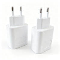 Contoh Pesanan Charger Dinding USB-A Tipe C Dual Port 20W 5V 3A 9V 2.25A 12V 1.8A Colokan EU untuk Pengisian Daya Kamera, Speaker, dan Ponsel