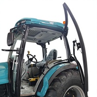 Traktor Utilitas 100HP Multiguna dengan Loader Depan dan Backhoe, Ideal untuk Kebun dan Rumah Kaca