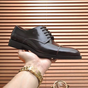 Zapatos formales de lujo hechos a medida para hombres de alta calidad, material de cuero, estilo de diseñador, zapatos de negocios de gama alta con logotipos - Product Image 1