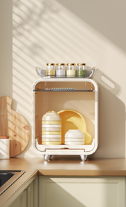 Support multifonctionnel pour biberons, égouttoir à vaisselle anti-poussière et armoire de <span class=keywords><strong>rangement</strong></span> pour tasses pour la chambre à coucher et la maison - Product Image 3