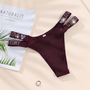 Sous-vêtements personnalisés Sexy Filles <span class=keywords><strong>Butt</strong></span> <span class=keywords><strong>Plug</strong></span> String String String Justaucorps G String Fête G String Filles Culottes - Product Image 2