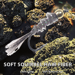 Yousya - Poils de vison doux pour la fabrication de mouches de pêche à la mouche, matériau de doublure pour nymphes, en plastique - Product Image 2