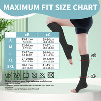 Chaussettes de soutien médical personnalisées |   Bas de contention efficaces, à bout ouvert, en gros, pour varices, chaussettes pour femmes, 15-20 mmHg, 20-30 mmHg