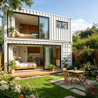 Maison Conteneur Modulaire Personnalisée Design Moderne Respirante Imperméable Mobile pour Bureau, Villa, Boutique, Site Touristique