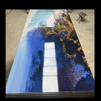 Tablero de mármol UV de PVC decorativo para interiores Paneles de pared de PVC de mármol UV de alto brillo Techo de chapa