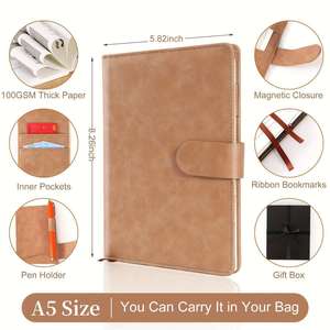 Custom Daily Ultra Thick Hardcover Leather Prayer Journal A5 Notebook Thread Sewn 80 Sheets - Product Image 2