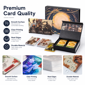 Custom Design Paper Game <strong>Card</strong> Trading <strong>Cards</strong> English Booster Packs Holographic <strong>Rainbow</strong> Foil Family Game <strong>Cards</strong> - Product Image 3