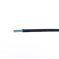 H07RN-F 2x1,5 Zweiadriges Kabel mit 1,5 mm² Querschnitt, Flach Isoliertes Gummi-Stromkabel für den Außenbereich