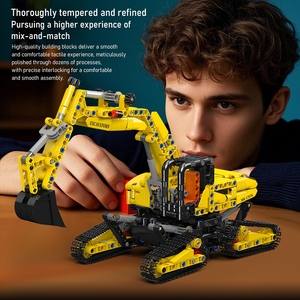 Mould <span class=keywords><strong>King</strong></span> 17076 Excavatrice motorisée SFINX Future à chenilles, blocs de construction pour enfants, jouets, camion, MOC, briques de puzzle - Product Image 5