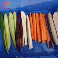 Commerciële automatische wigvormige snijmachine van roestvrij staal voor de verwerking van aardappelen, maïs, groenten en fruit