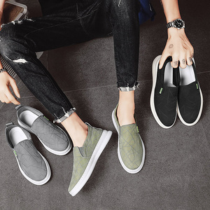 Zapatos de Lona Sin Cordones para Hombre, Transpirables, Ligeros, Casuales, Planos, Versátiles, Diseño de Tela Beijing, para Primavera/Verano - Product Image 2