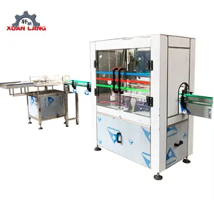 Full automatic gin/rum/vodka/whiskey glass bottle washing filling capping and labeling machine wine bottling line