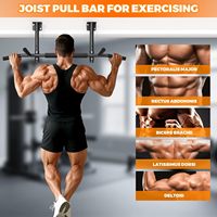 Barre de traction multifonctionnelle en acier pour la maison – Appareil de musculation et d'entraînement de force pour portes et encadrements de portes