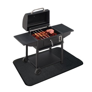Alfombrilla para parrilla de fibra de vidrio, ignífuga, para barbacoa al aire libre, para uso en brasero y mesa. - Product Image 2