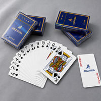 Cartes à jouer en papier écologiques personnalisées avec logo sur mesure et boîte en papier pour une utilisation promotionnelle et des jeux en famille