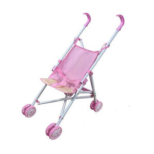 Cheap Baby Doll Cochecito Juego de rol Simulación Muebles plegables Muñeca <span class=keywords><strong>Carrito</strong></span> de compras Set - Product Image 1