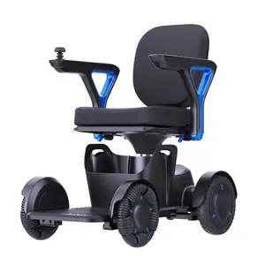 2024户外家庭护理医院可折叠电磁制动旅行智能电动轮椅