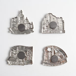 יצרן סיטונאי חוצה גבולות אספקה אוק מזכרות נסיעות מגנטים מגנטים בסגנון מתכת מצויר - Product Image 4