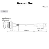 Conector de Datos de Alta Velocidad Cnlinko YU-USB3.0 de 5 Gbps, Interfaz USB Circular IP67, Stock Original de Fábrica para Automatización Industrial