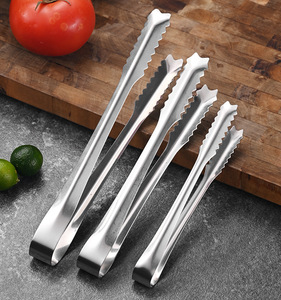 Stainless Steel Ice <strong>Tongs</strong> for Ice Bucket, Stainless Steel Ice <strong>Tongs</strong> with Teeth, Small <strong>Serving</strong> <strong>Tongs</strong> for Party Kitchen Restaurant - Product Image 1