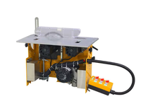Scie à table électrique sans poussière pour le travail du bois avec boîte de collecte des poussières intégrée, moteur électrique 220V 2600W