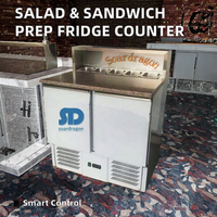 Soardragon Saladette/Salad Bar persiapan kulkas meja pendingin atas Sandwich kereta bawah tanah