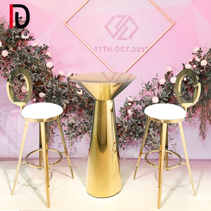 Ronda <span class=keywords><strong>de</strong></span> boda bar muebles <span class=keywords><strong>de</strong></span> espejo <span class=keywords><strong>de</strong></span> oro <span class=keywords><strong>base</strong></span> <span class=keywords><strong>de</strong></span> metal mesa <span class=keywords><strong>de</strong></span> cóctel - Product Image 4