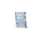 Tube à centrifuger à fond conique autoportant à capuchon bleu clair stérilisé de 50 mL PP; 25 pièces/paquet; avec échelle; 95kp; pas d'ADN, d'ARN