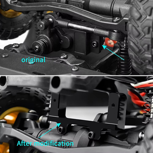 FMS FCX24 <span class=keywords><strong>D90</strong></span> D110 Discovery Range Rover için alüminyum alaşım <span class=keywords><strong>Servo</strong></span> dağı 1/24 RC araba parçaları yükseltme - Product Image 6