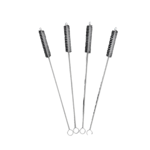 Brosses de nettoyage DIY en acier inoxydable avec nettoyeurs de pailles en nylon, outils de nettoyage de tuyaux à boisson personnalisables OEM - Product Image 1