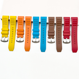 Nouveau bracelet en caoutchouc Fluoro 20mm pour <span class=keywords><strong>Omegaswatch</strong></span> bande de sport à dégagement rapide étanche montre intelligente accessoires mode bracelet de montre - Product Image 1