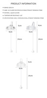 2024 gobelet bec souple kit de conversion bébé en plastique sucette avec tasse silicone mamelon faveurs sucette